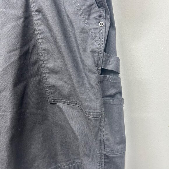 Duluth Trading Cargo Shorts 24W Gray Cotton Blend CurveSetter Waistband - Picture 4 of 9